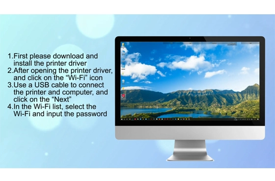03 Deli Imprimante P2000 Modèle WiFi-Mobile-Airprint