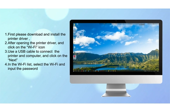 03 Deli Imprimante P3100 Modèle WiFi-Mobile-Airprint