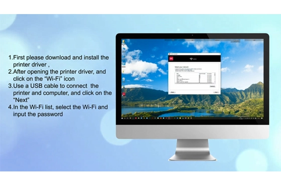04 Deli Imprimante P3100 Modèle WiFi-Mobile-Mopria