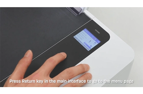 10 Étalonnage via imprimante Deli imprimante D311NW Imprimante à jet d'encre