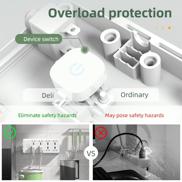 et425 8 holes 2m conventional power strip china