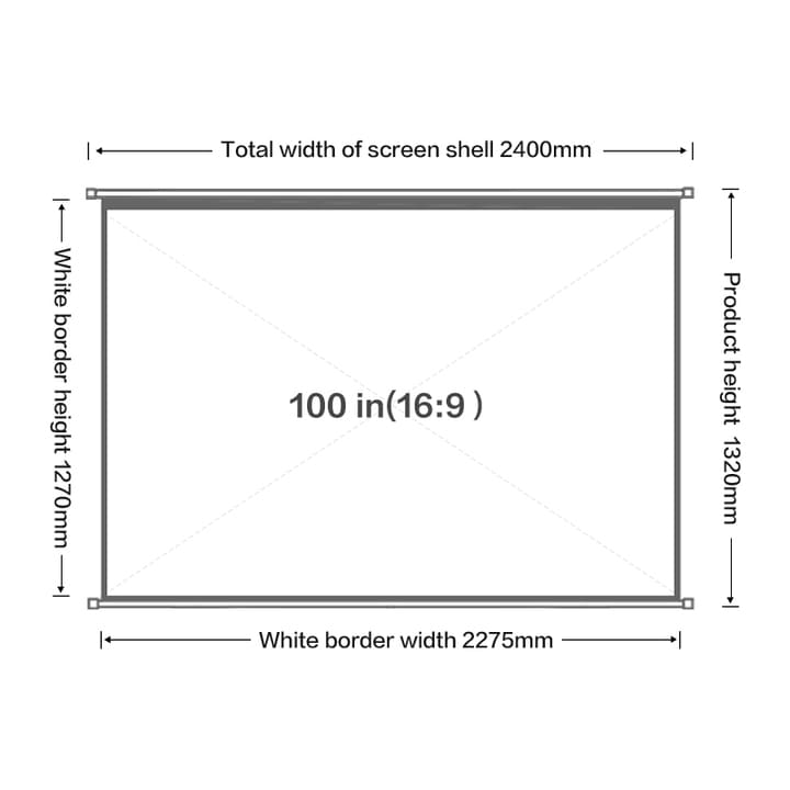 e50448 eu 100 inch hang projector screen supplier
