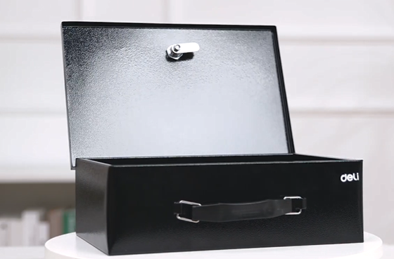 02 Deli ET610 Boîte à documents ignifuge